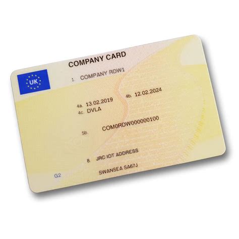 tacho company card